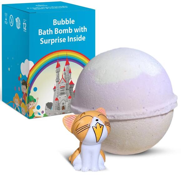 Crying CAT Bath Bomb for Kids with Surprise Inside - Picture 1 of 6
